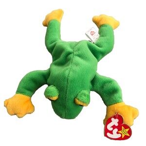 Ty Beanie Baby Smoochy the Frog DOB October 1, 1997